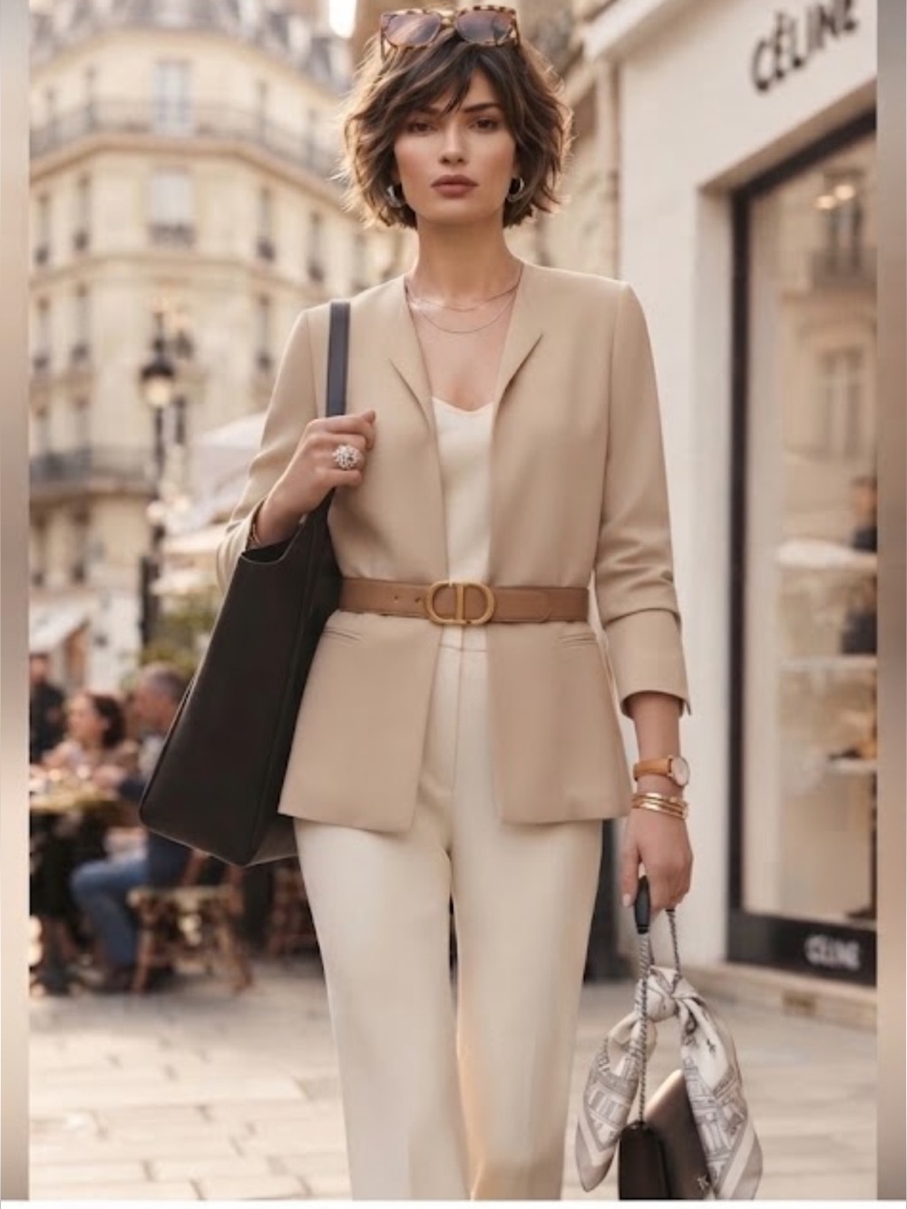 Eileen Fisher Silk n Cotton Cream Color Open Lightweight Jacket